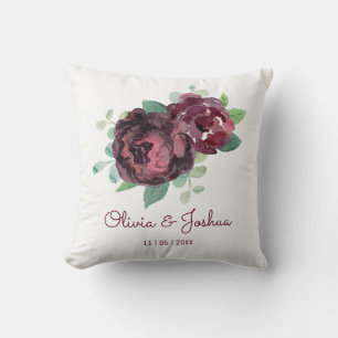 Coussin Mariage Rose de Bourgogne