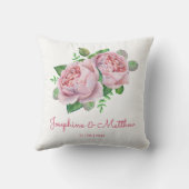 Coussin Mariage rose Roses (Verso)