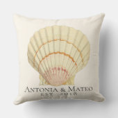 Coussin Mariage simple coquille vintage (Verso)