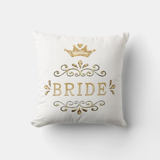 Coussin mariage, soirée bachelorette, soirée or, parties s (Recto)
