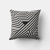 Coussin Mariage tendance Monogramme noir et blanc (Verso)