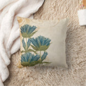 Coussin Mariage vintage aux fleurs bleues (Couverture)