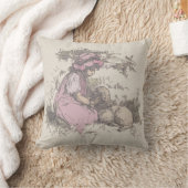 Coussin Marie avait un agneau Comptine (Couverture)