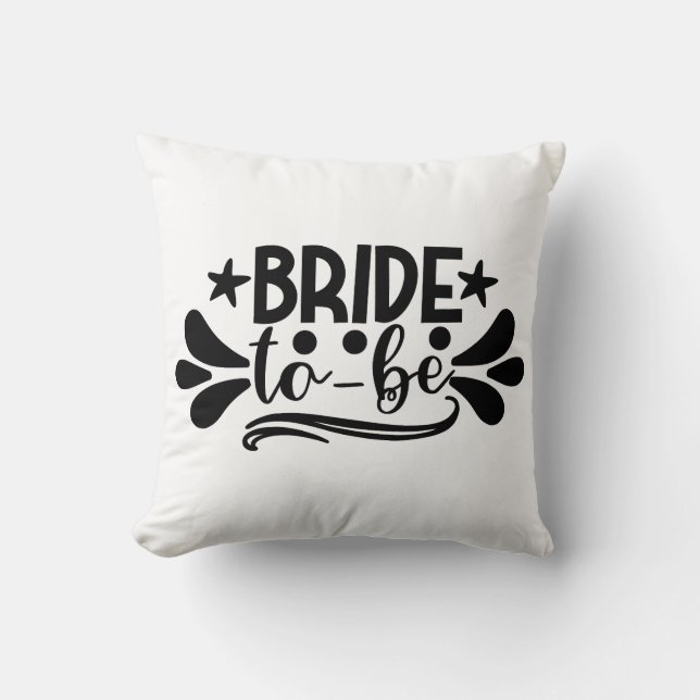 Coussin Mariée À Venir (Recto)