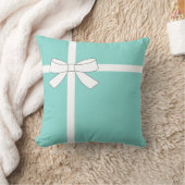 Coussin Mariée Bleu sarcelle Tout juste mariés Nous le som (Couverture)