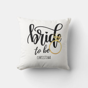 Coussin Mariée de marque personnalisée à être Bachelorette