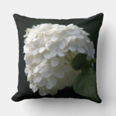 Coussin Mariée et chambre blanche Hydrangée réversible (Recto)