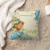 Coussin Mariée Everafter Cage à oiseaux sarcelle citron et (Couverture)