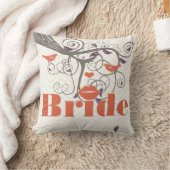 Coussin Mariée Lèvres Violet Corail Gris Zig Zag Floral (Couverture)