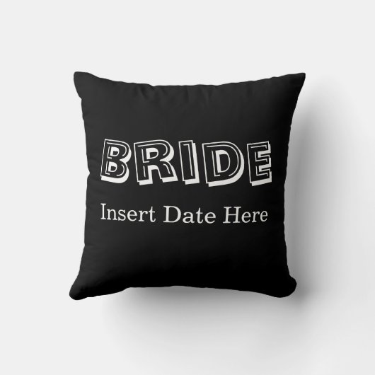 Coussin Mariée | MARIAGE (Verso)