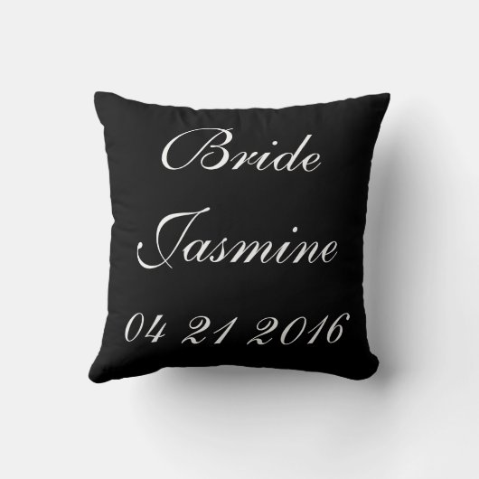 Coussin Mariée | MARIAGE (Verso)