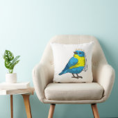 Coussin Mariée oiseau avec couronne de fleurs (Chaise)