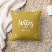 Coussin Mariée sur mesure or Bride, Cadeau de fiancé (Couverture)