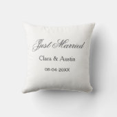Coussin Mariés add nom couple date année simulation de mar (Verso)