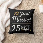 Coussin Mariés depuis 25 ans seulement II (Couverture)