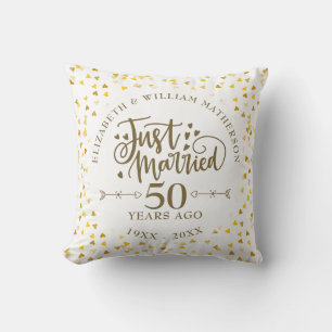 Coussin Mariés depuis 50 ans d'anniversaire de mariage