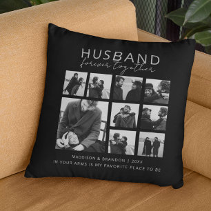 Coussin Mariés Ensemble Pour Toujours Collage Photo
