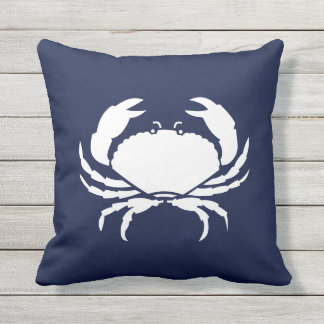Coussin Marine blanche CRAB marine nautique extérieure ren
