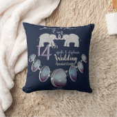 Coussin Marine des Opals et des éléphants du 14e anniversa (Couverture)