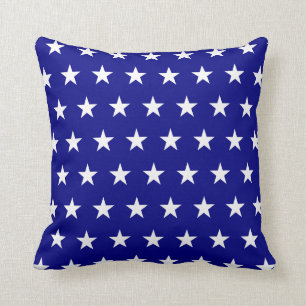 Coussin Marine et White Stars Patriotique