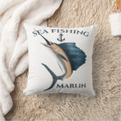 Coussin Marlin de pêche en haute mer (Couverture)
