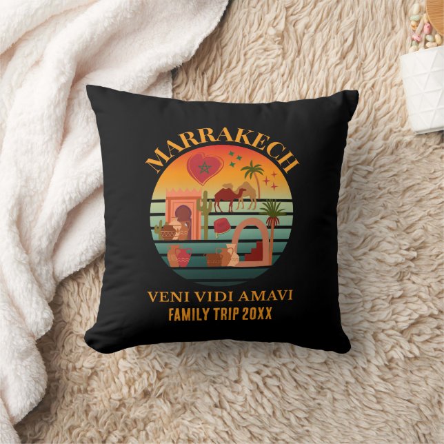 Coussin Maroc Vacances du groupe Veni Vidi Amavi MARAKKESH (Couverture)