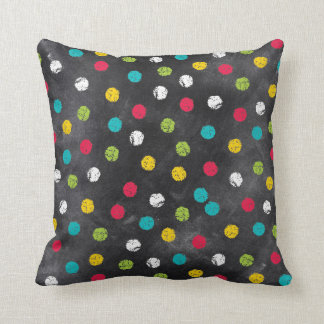 Coussin Marquez-le à la craie ! Pois d'arc-en-ciel - copie