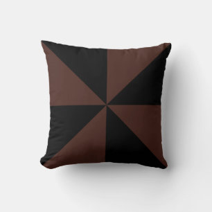 Coussin Marron Chocolat et Tourniquet Noir