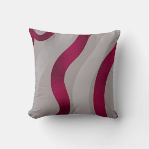 Coussin Marron et Tourbillon Blanc Cassé – Décoration Abst
