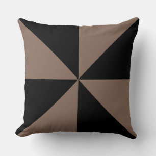Coussin Marron Taupe et Tourniquet Noir