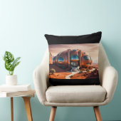 Coussin Mars Habitat Alpha - Architecture de l'IA Sci-Fi (Chaise)