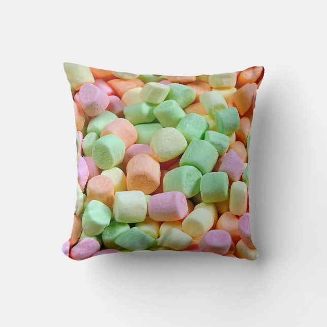 Coussin Marshmallows colorés (Recto)