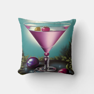 Coussin Martini de vacances rose