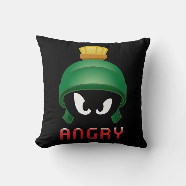 Coussin MARVIN MARTIAN™ Emoji en colère (Recto)