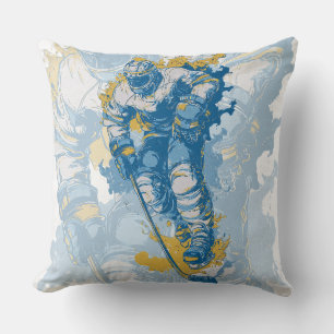 Coussin Mascotte de hockey sur glace audacieuse Sports d'h