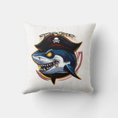 Coussin "Mascotte de requin pirate" (Verso)