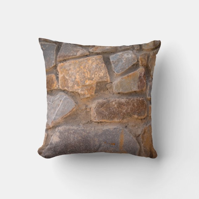 Coussin Masonry natural stoneabstract, ancient, antiquity, (Recto)