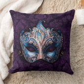 Coussin Masque bleu élégant (Couverture)