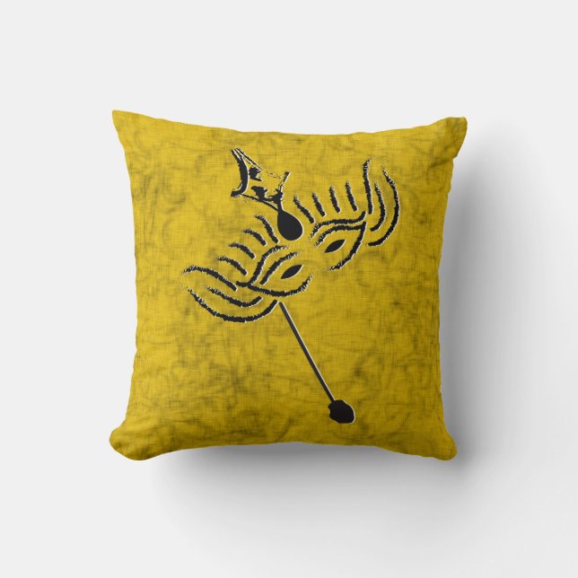 Coussin Masque de mardi gras (Recto)