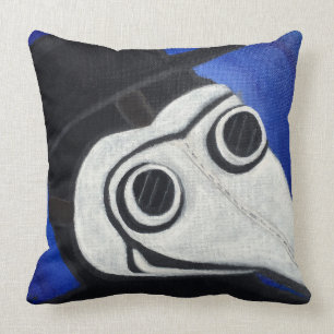 Coussin Masque de médecin de peste