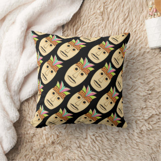 Coussin Masque Hawaïen Tiki