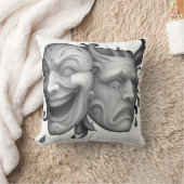Coussin Masques en nuances de gris (Couverture)