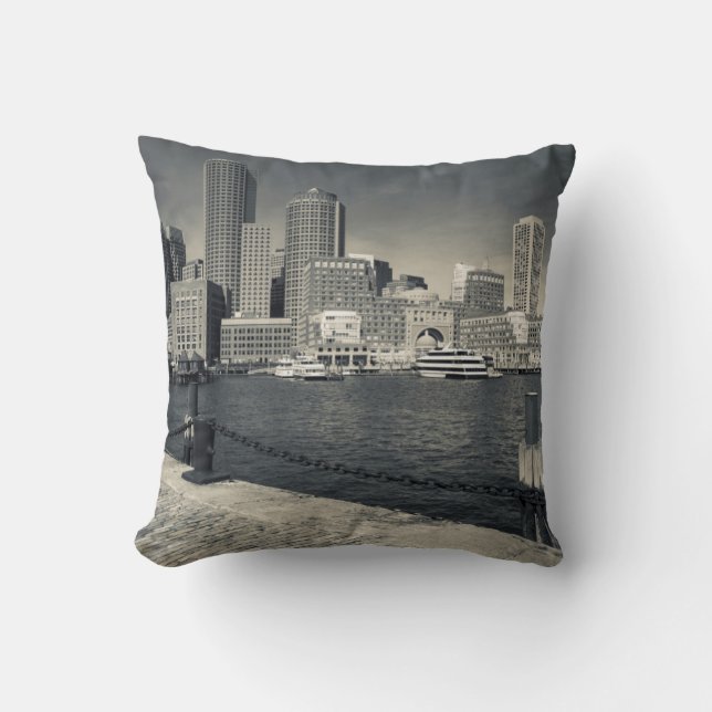Coussin Massachusetts, Boston, bâtiments de Rowe's Wharf (Recto)