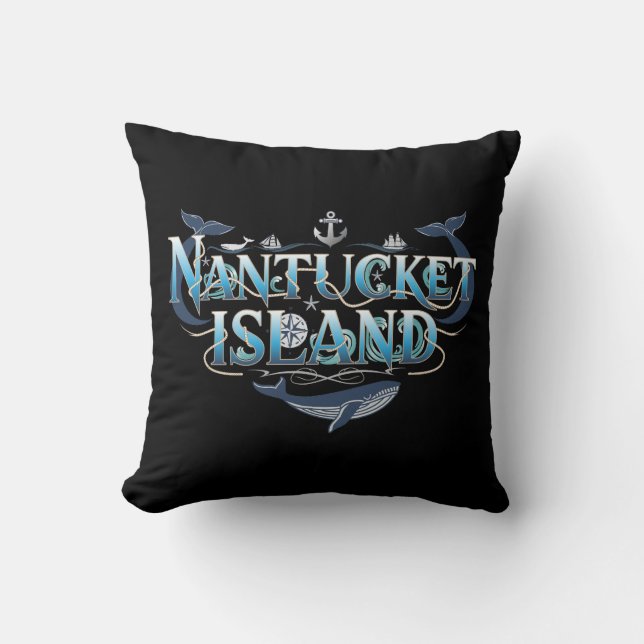 Coussin Massachusetts de Nantucket Island (Recto)
