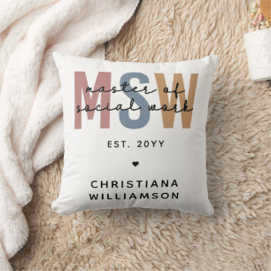 Coussin Master en travail social en MSW