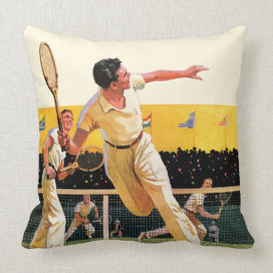 Coussin Match de tennis de Doubles
