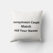 Coussin Matching Honeymoon Love You More Couple Style  (Verso)