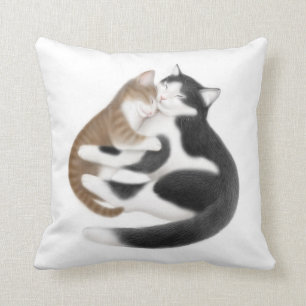 Coussin maternel de chats d'amour