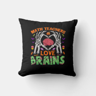 Coussin Math Cerveau Coeur Squelette Main Zombie Halloween