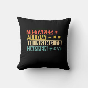 Coussin Math Enseignant Math La pensée de se produire
